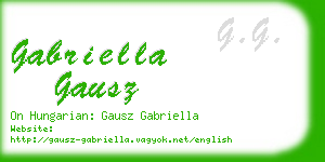 gabriella gausz business card